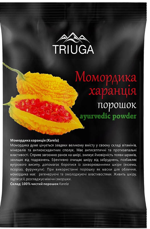 

Натуральный аюрведический порошок Момордика харанция, 50г, Триюга