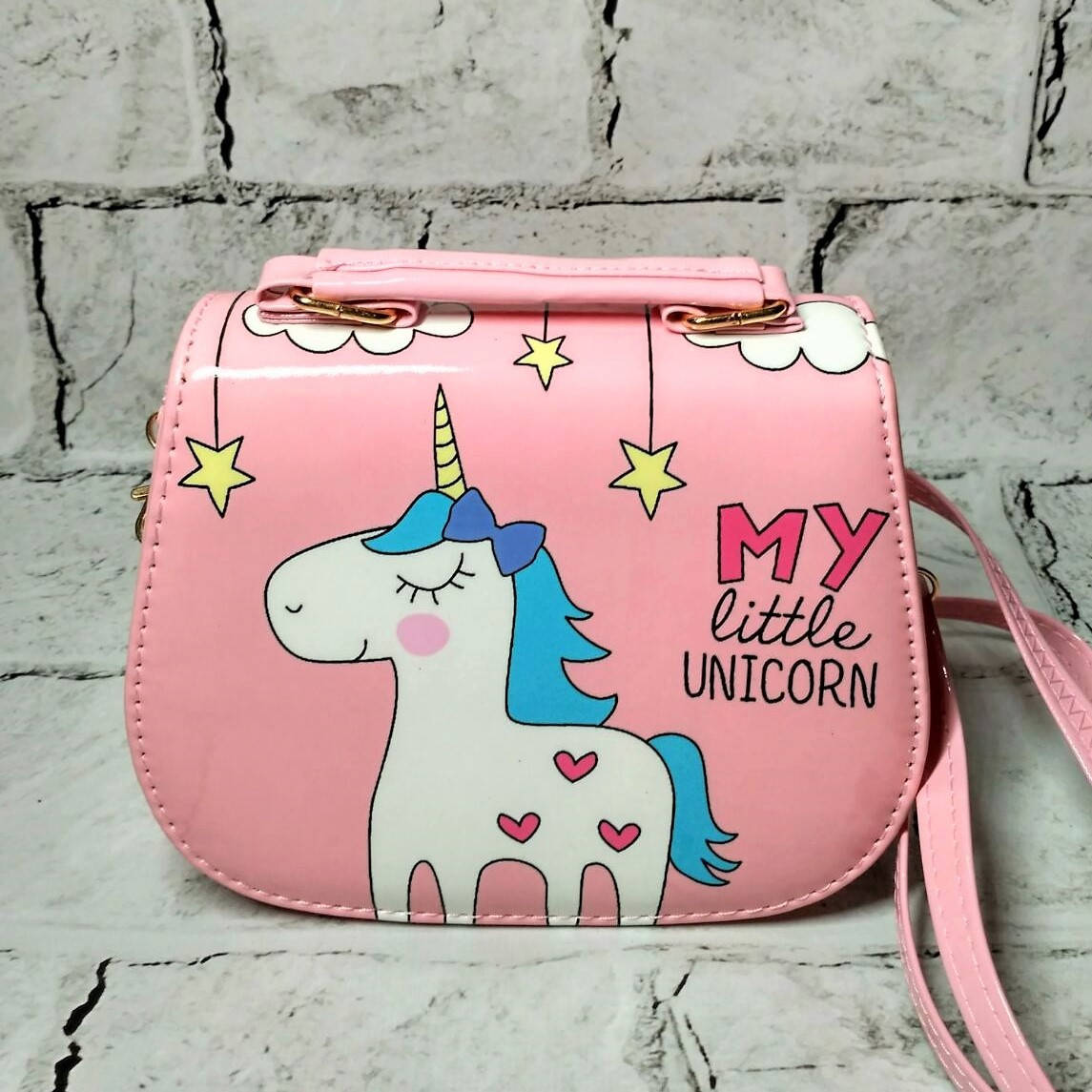 

Сумочка детская Единорог, розовая