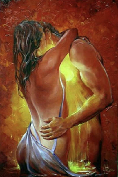 

50*40см Романтические обнимашки, 2в1 рисование и алмазная живопись