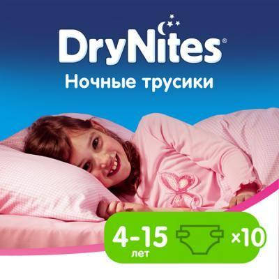 

Подгузник Huggies DryNites для девочек 4-7 лет 10 шт (5029053527581) (код 671181)