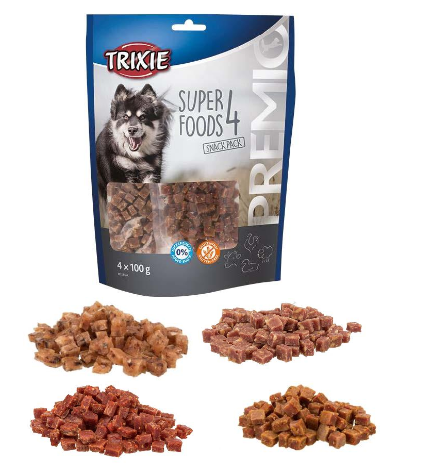 

Trixie TX-31854 Premio 4 Superfoods 400 гр - лакомство 4 вкуса для собак