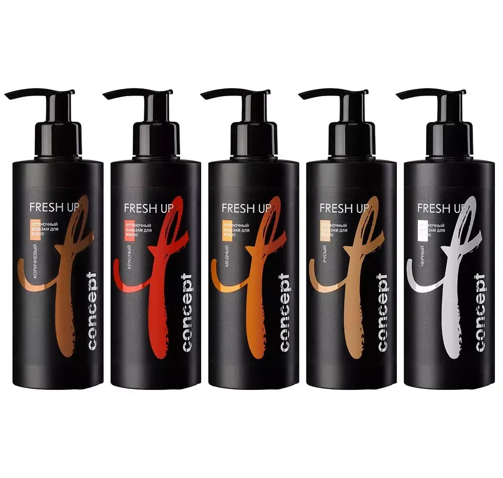 

Оттеночный бальзам для волос Concept Professionals Fresh Up - палитра оттенков, 250 ml