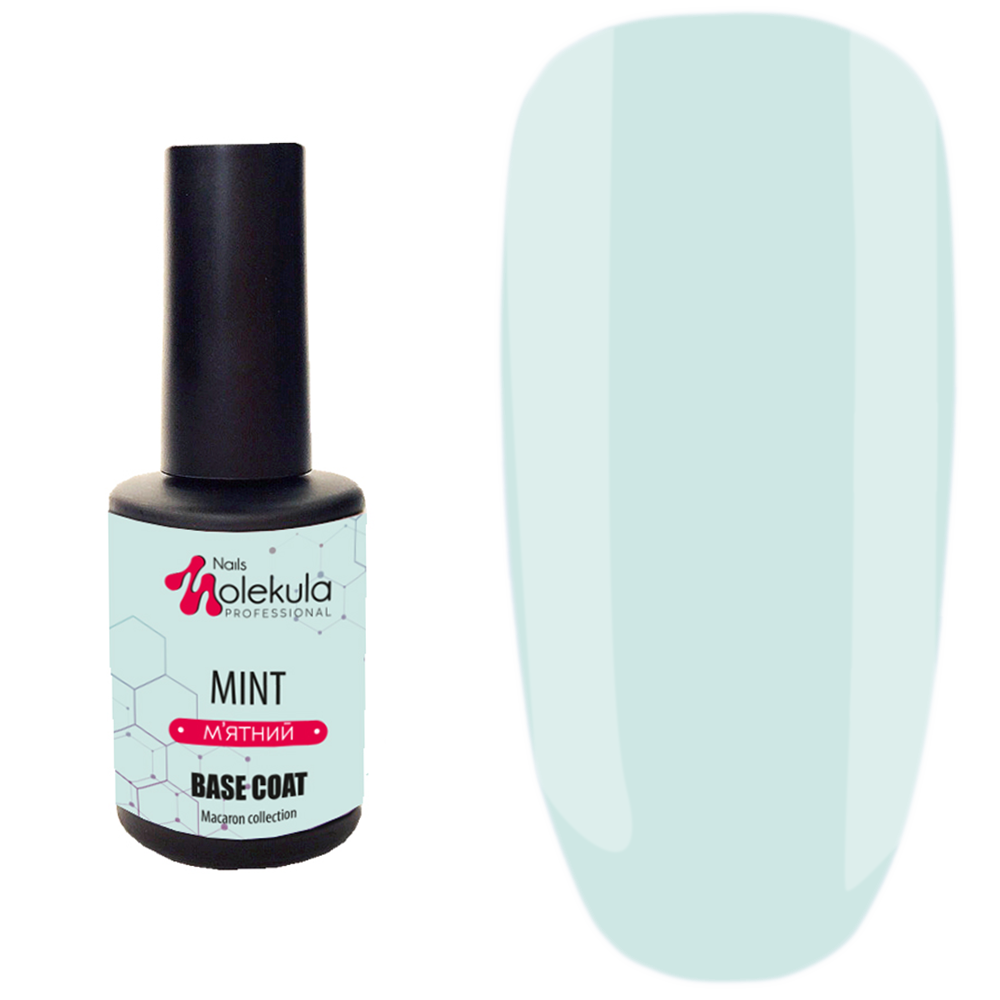 

База для гель-лака Nails Molekula Base Color 12 мл, Мятный