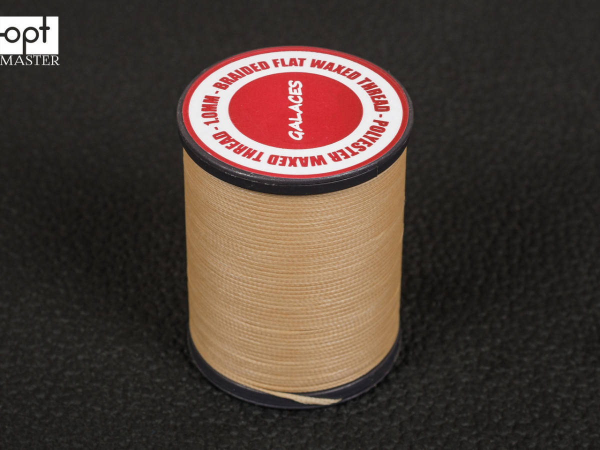 

Galaces 1.00мм бежевый (S004) плоский шнур вощёный по коже