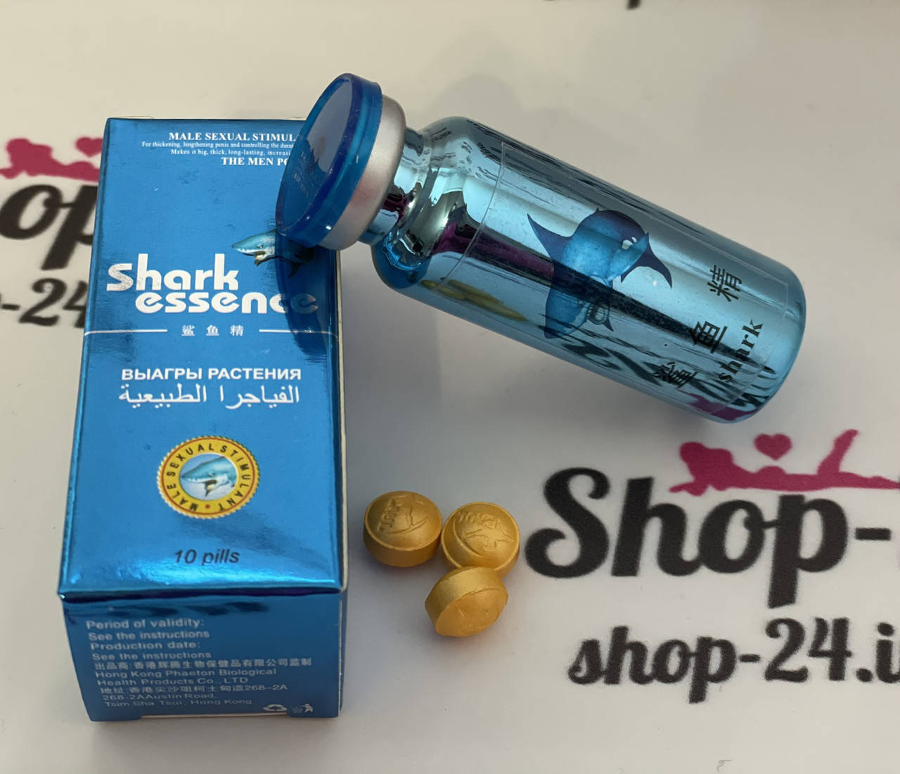 

Таблетки для повышения потенции Shark Essence / Акулья Эссенция (10 таблеток)