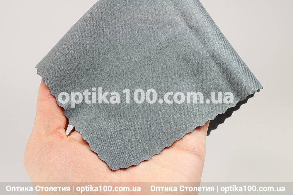 

Серая салфетка микрофибра для очков, оптики, экранов. Премиальное качество