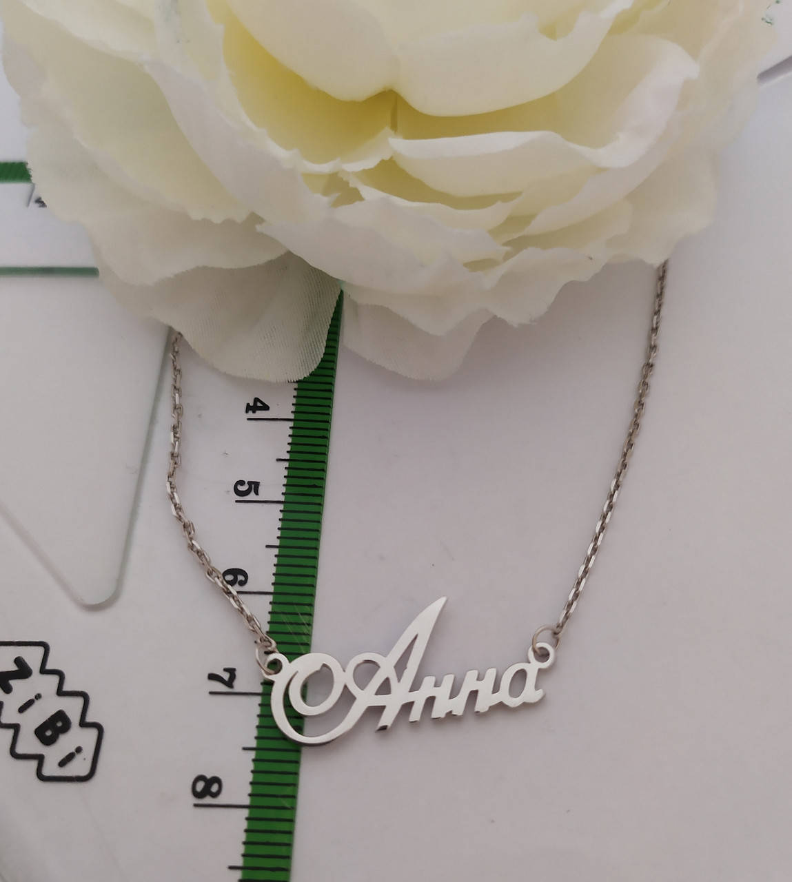 

Серебряная именная подвеска с цепочкой Анна из серебра 925 пробы.