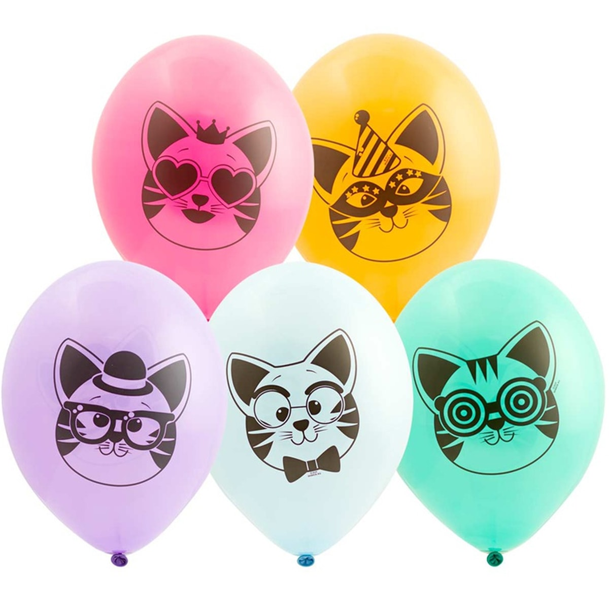 

Латексный шарик BELBAL 12"(30 см) Котики, Разные цвета