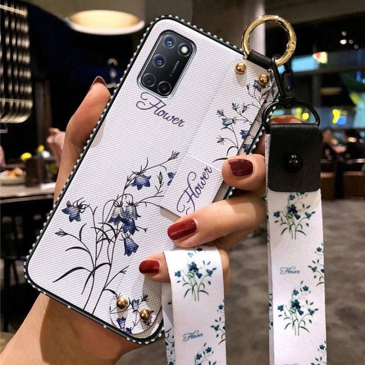 

Чехол Lanyard для OPPO A52 бампер с ремешком White