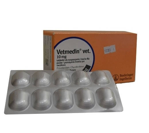 

Ветмедин (Vetmedin) 10 мг. 100 табл.