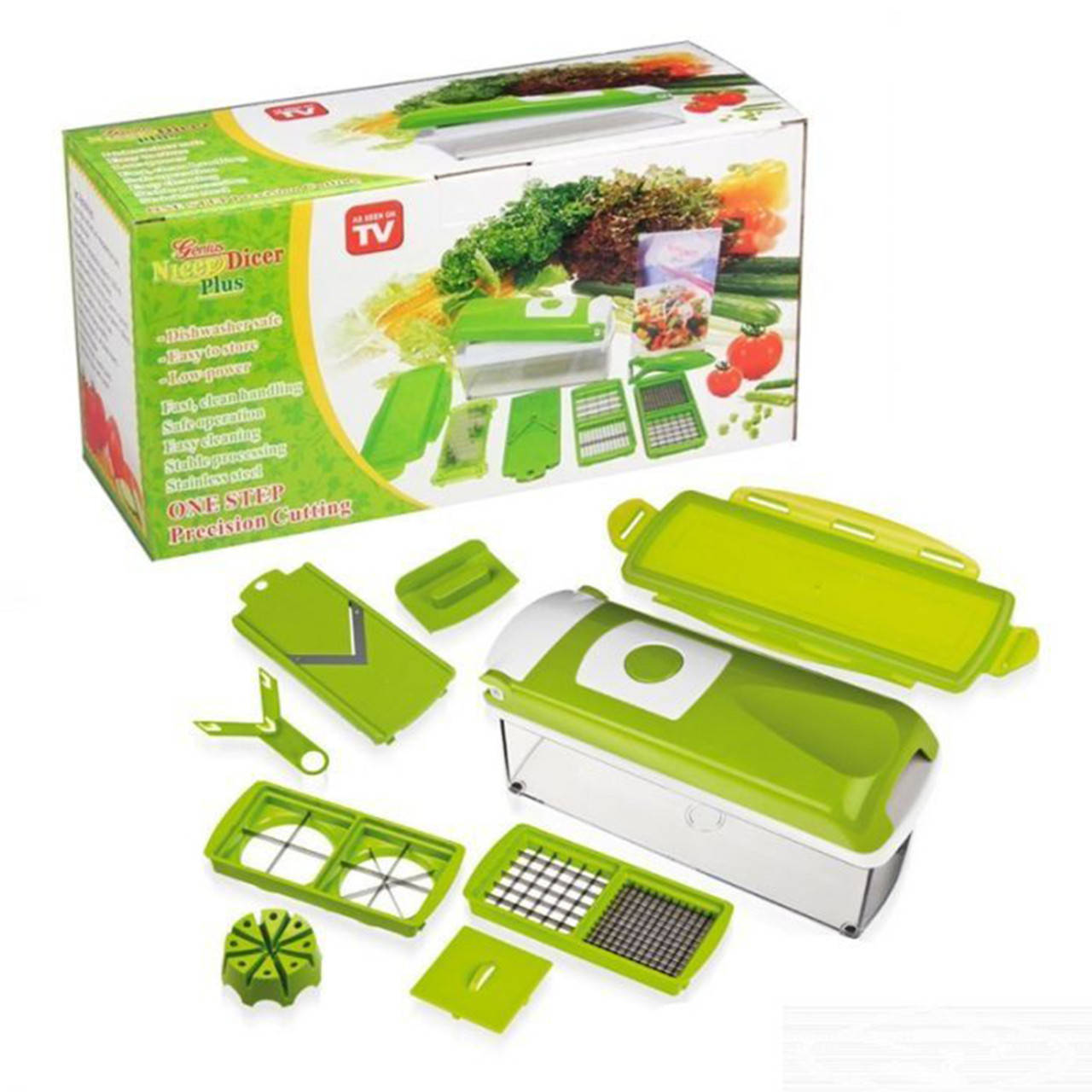 

Овощерезка Nicer Dicer Plus, Зелёный