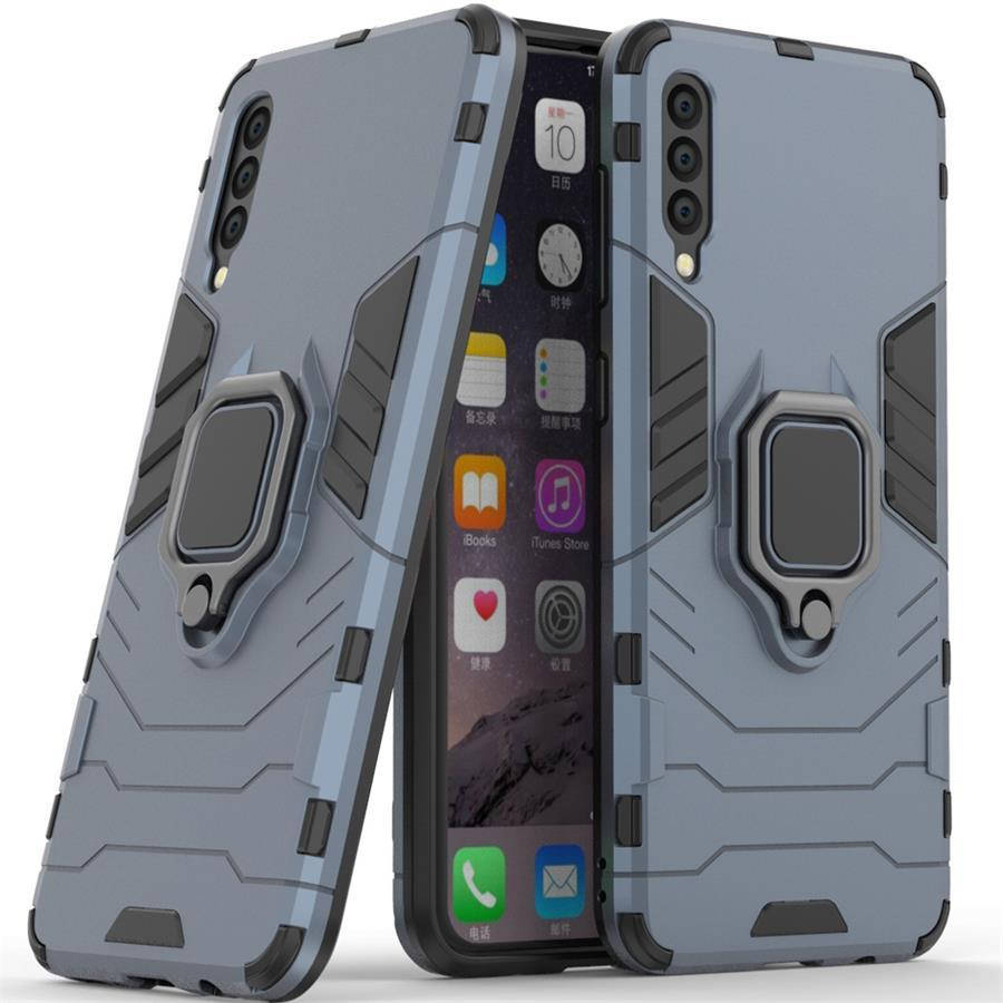 

Противоударный чехол Samsung Galaxy A50 A505 / A30s A307 (подставка кольцо) Графитовый