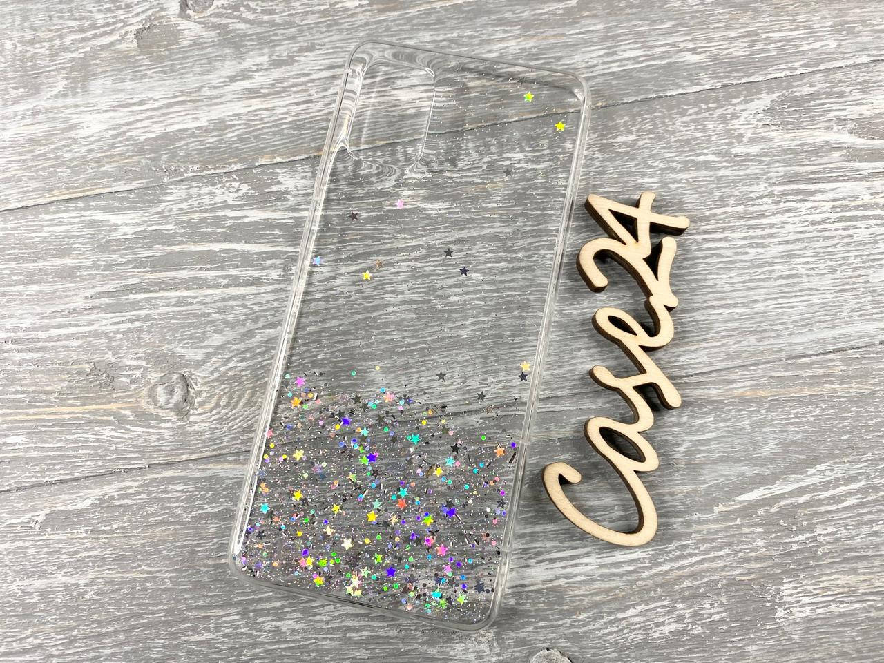 

TPU чехол Star Glitter для Samsung Galaxy A31 прозрачный, Разные цвета