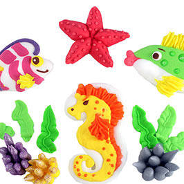 

Украшение на торт "Морское ассорти"