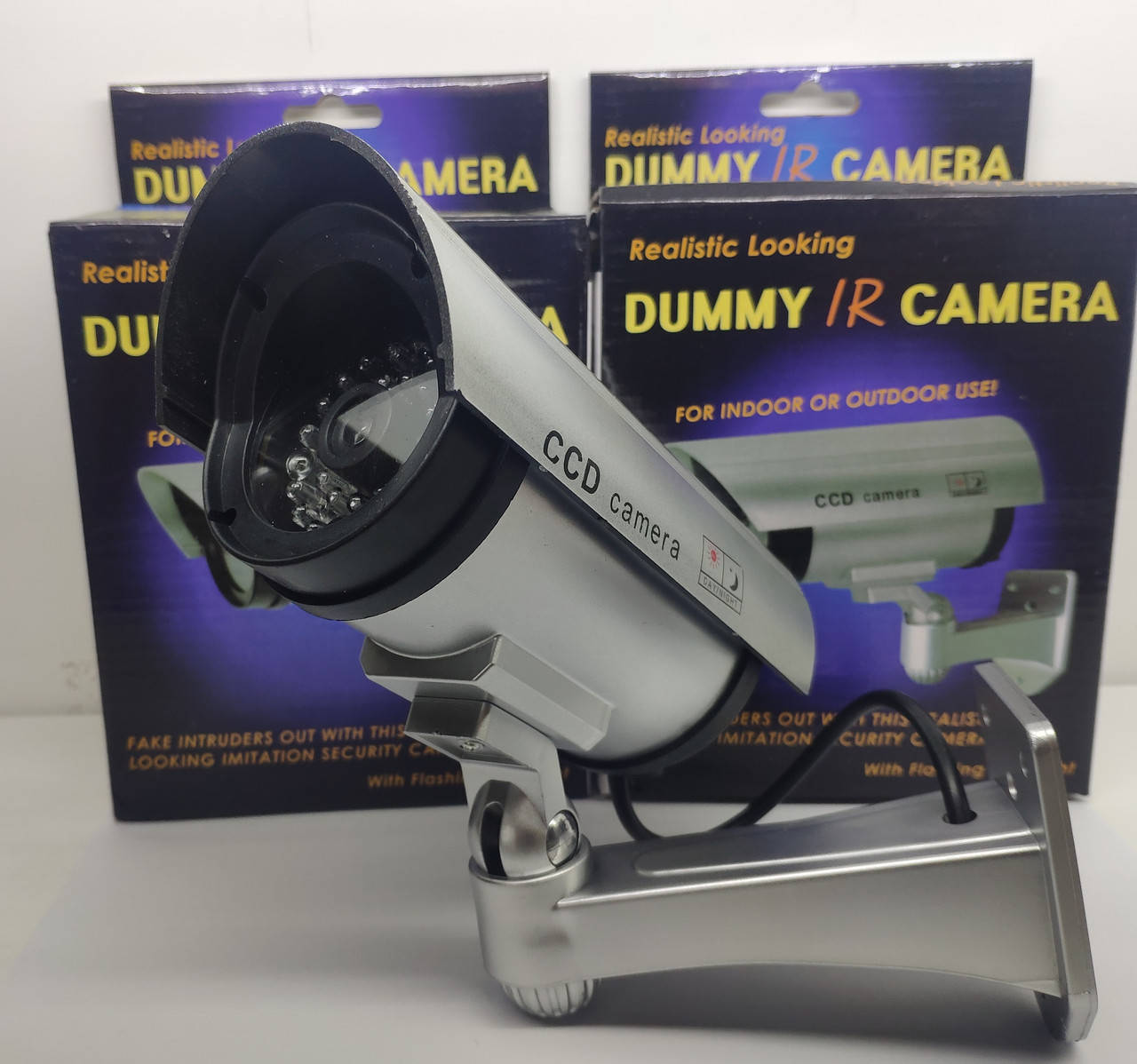 

Муляж видеокамеры Цилиндр DUMMY IR, (серый)