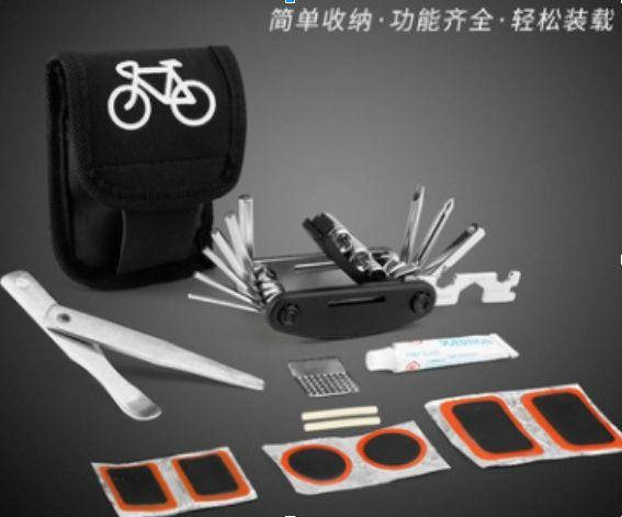 

Ремкомплект +мультитул для велосипеда в чехле ремнабор латки вело
