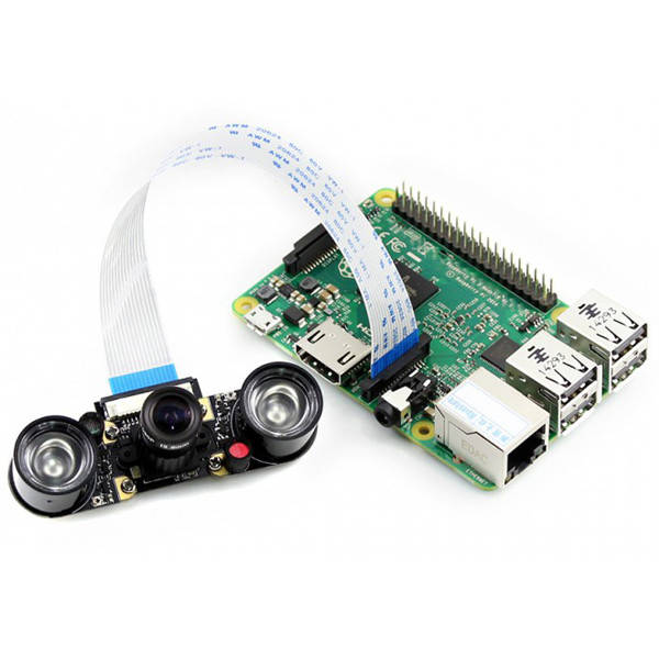 

Камера Camera для нічного знімання з рег фокусом + інфрачервона підсвітка (5мп, OV5647,1080P) Raspberry Pi