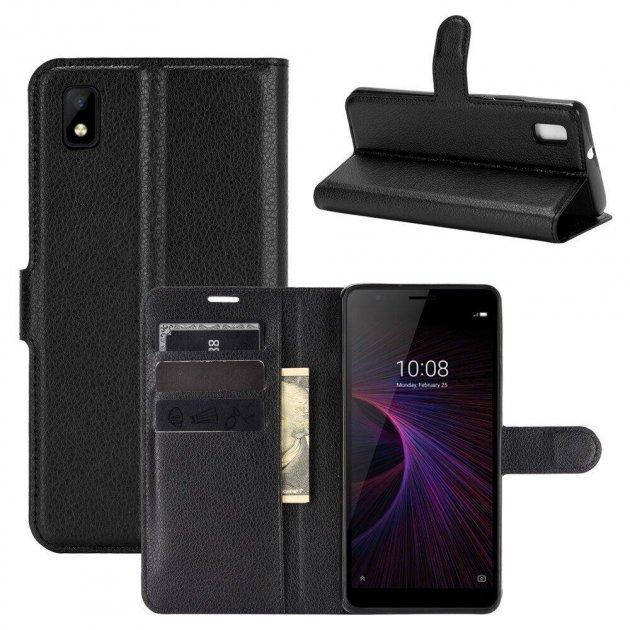 

Чехол-книжка Litchie Wallet для ZTE Blade L210 Black, Черный