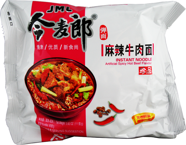 

Китайская лапша рамэн быстрого приготовления говядина остр. JML INSTANT NOODLE 109г