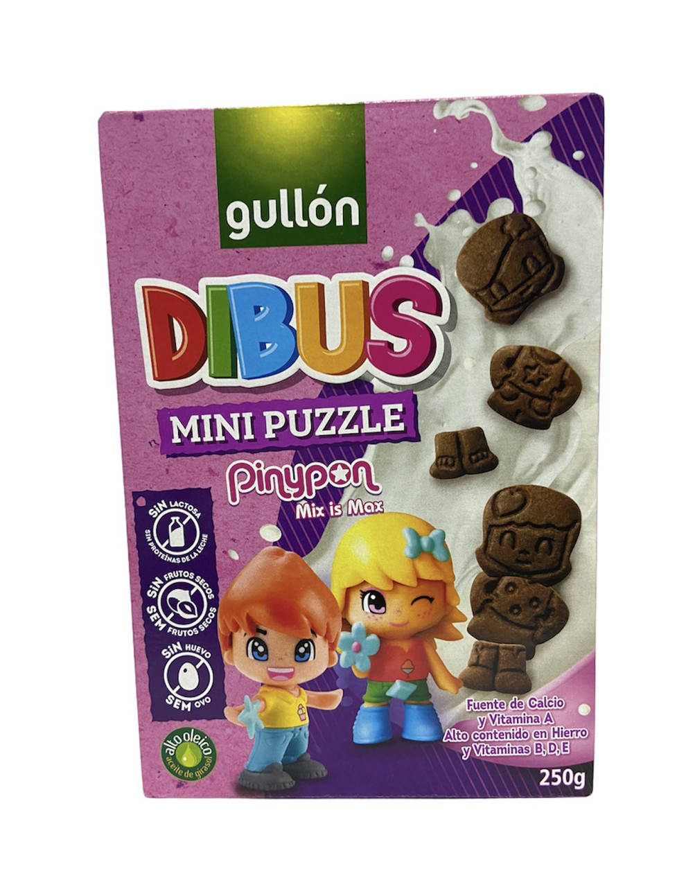 

Печиво Gullon Dibus Mini Puzzle 250 г 8410376052275