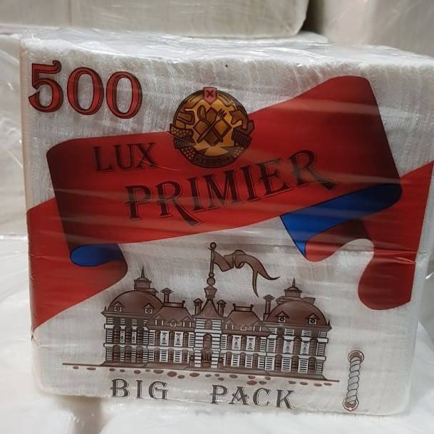 

Салфетки "Premier" (барная) ЛЮКС 500 шт/уп, Белый