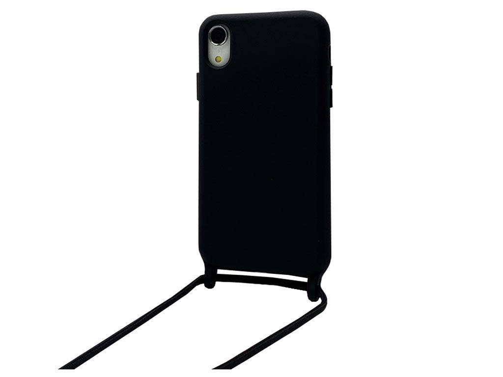 

Чехол Case soft touch Crossbody iPhone Xr black, Черный
