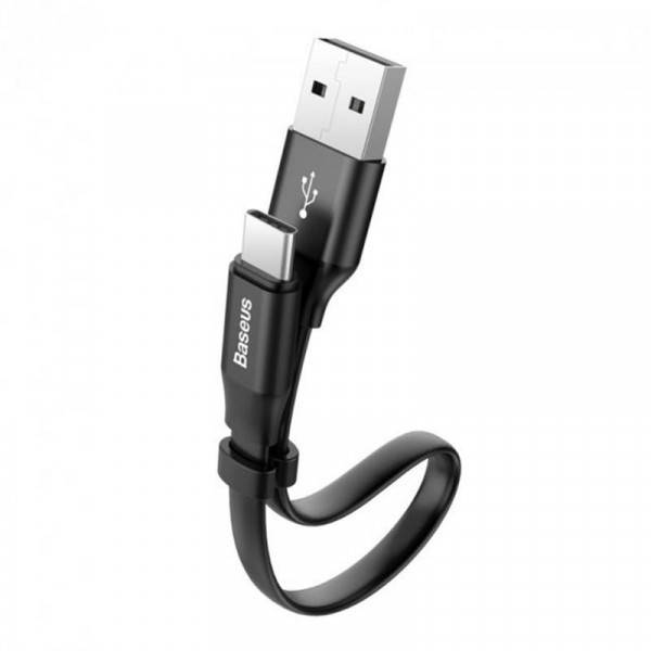 

Кабель Baseus Nimble USB-USB-C, 0.23м Black (CATMBJ-01), Черный
