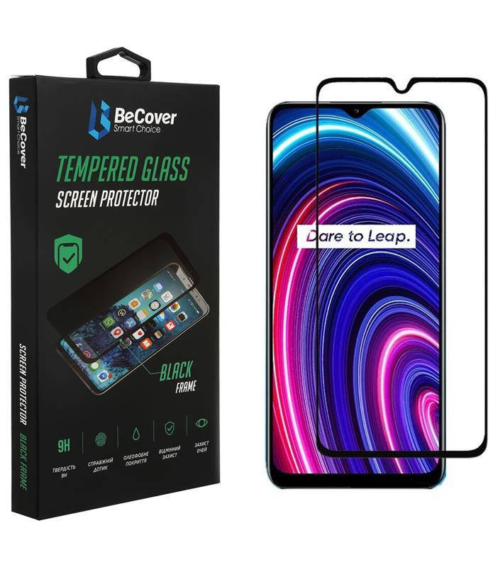 

Защитное стекло BeCover для Realme C25Y Black (707139), Черный