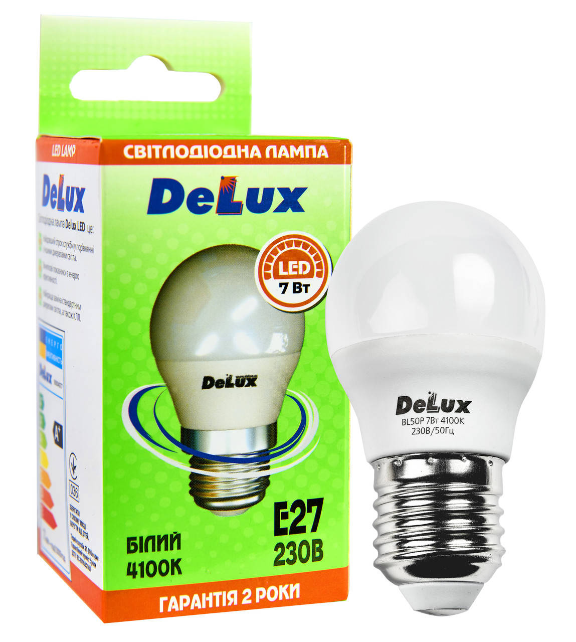 

Светодиодная лампа DELUX BL50P 7 Вт 4100K 220В E27