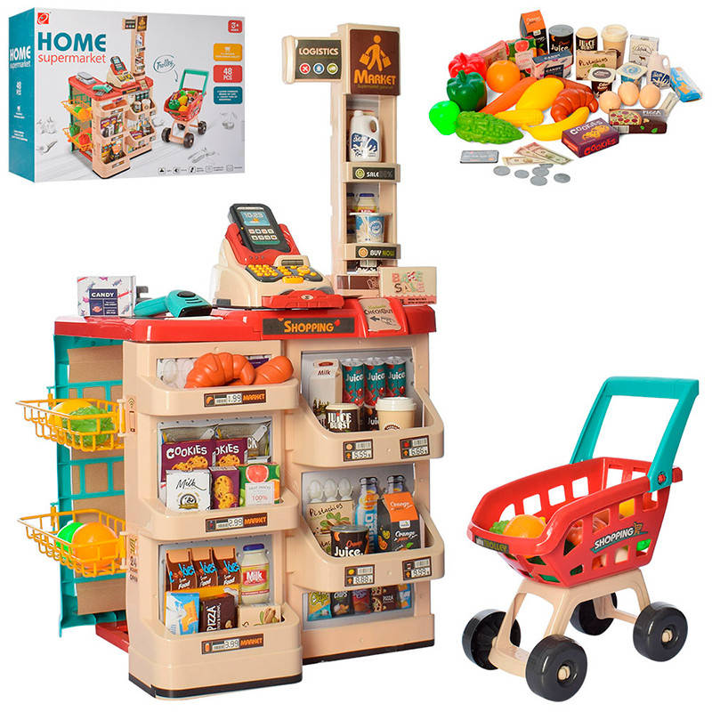 

Детский супермаркет 668-78,звук,свет, 48 елементов