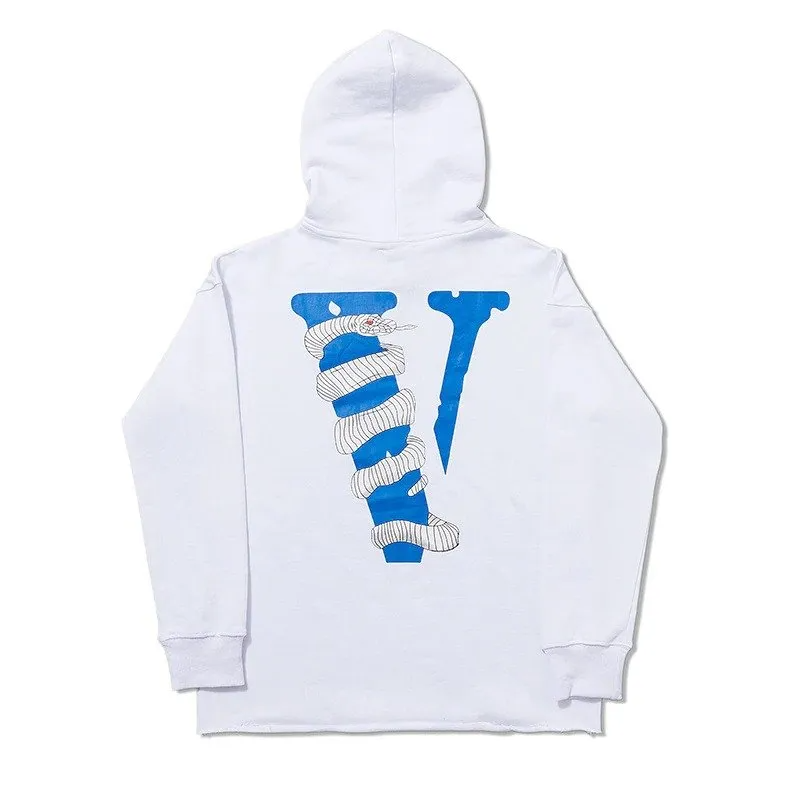 

Худи белый LOYS Vlone Snake Print Hommes Pullover Hoodie