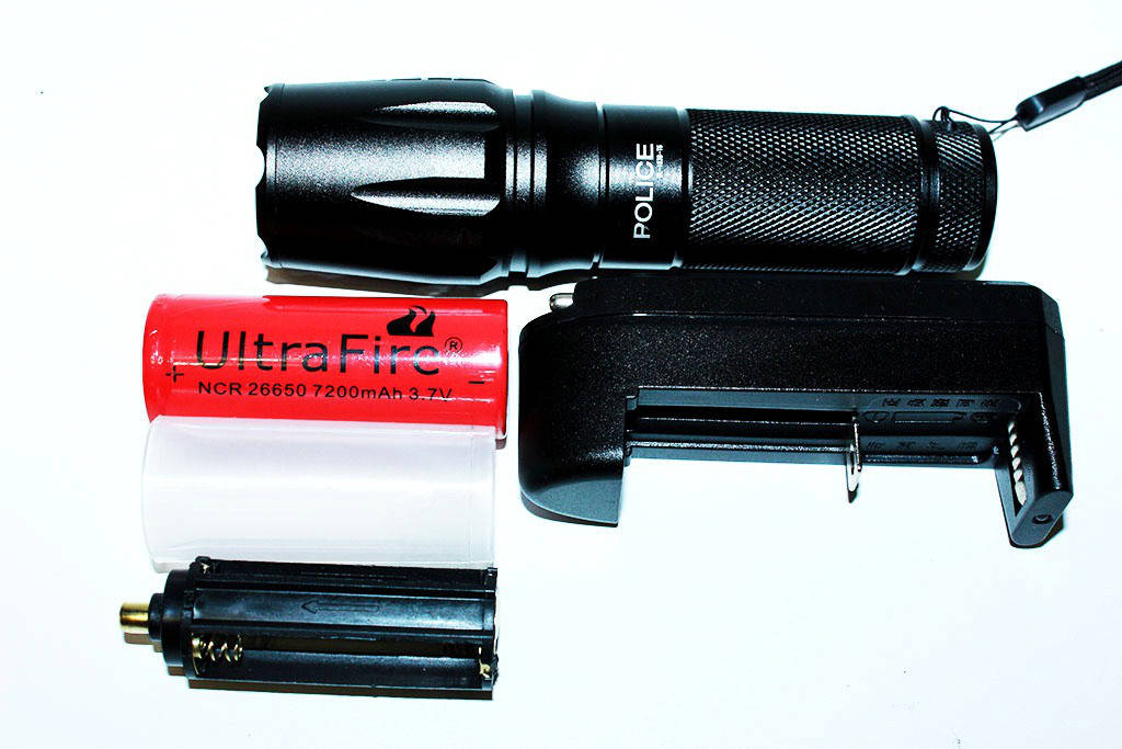 

Фонарь сверхмощный Police BL-1838-T6 (акум 26650), Черный
