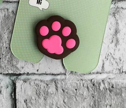 

Попсокет Popsockets 3D держатель, подставка для телефона Лапка черная, Черный