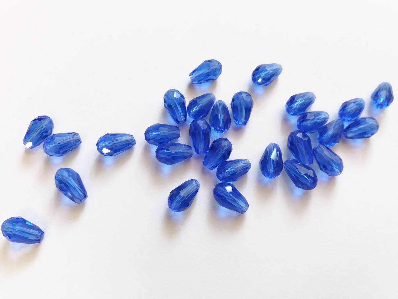 

Капля стекло 1,2 см синяя