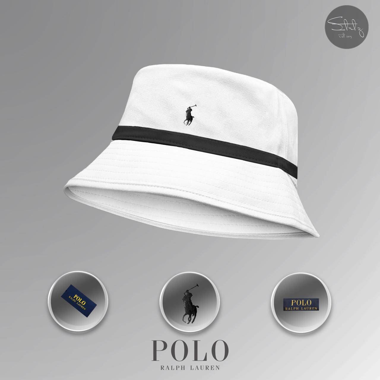 

Панама Polo Ralph Lauren Bucket Hat (белая-п-черная)