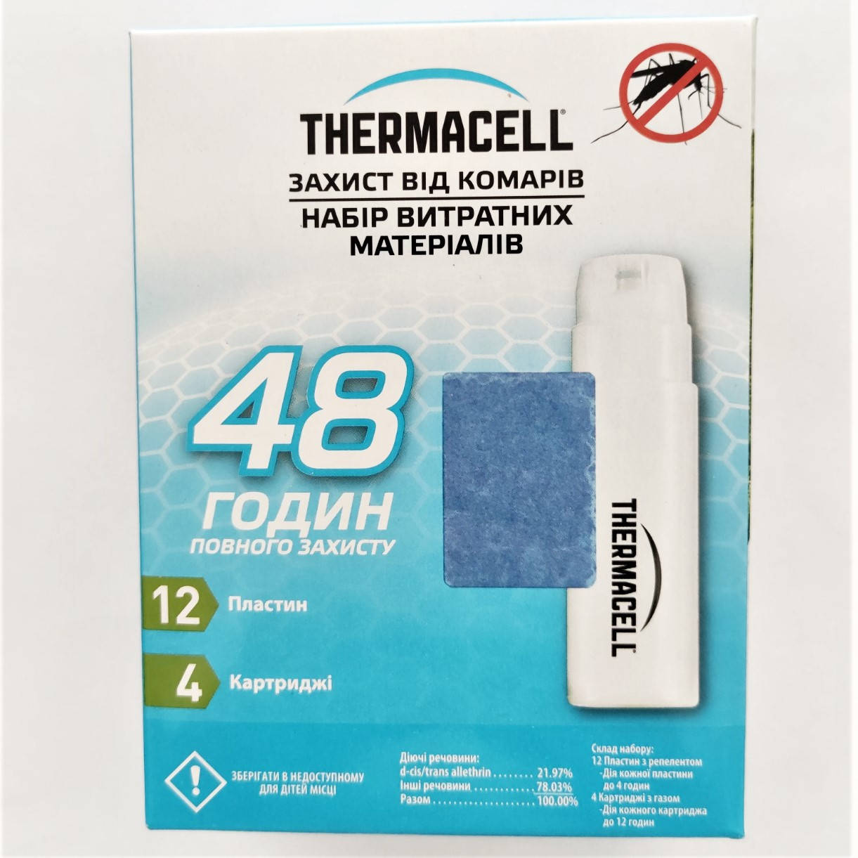 

Картридж Thermacell R-4 Mosquito Repellent refills 48 ч.