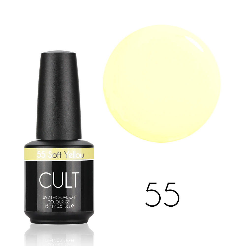 

Гель лак CULT №55 Soft Yellow 15 мл