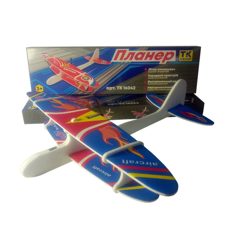 

Самолет с электромотором КТ 16042 аккумулятор, USB подзарядка.