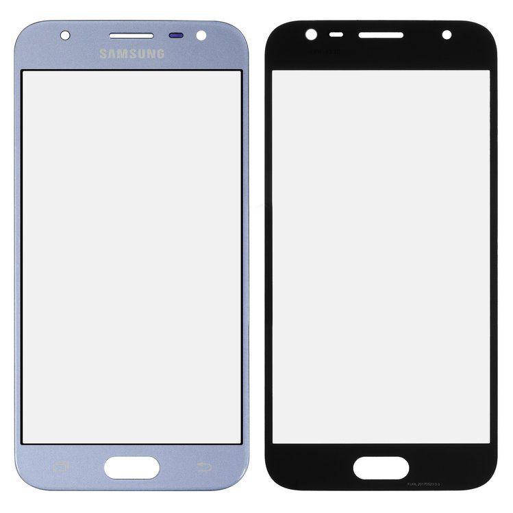 

Корпусное стекло дисплея Samsung Galaxy J3 J330F 2017 Blue, Голубой