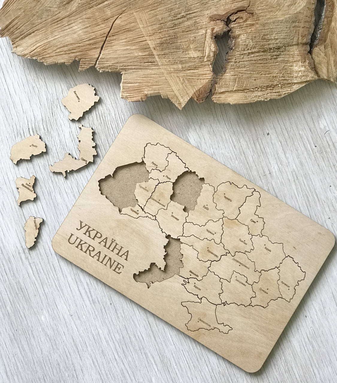 

Карта Украины деревянный пазл, народный сувенир, игрушка, оригинальный подарок