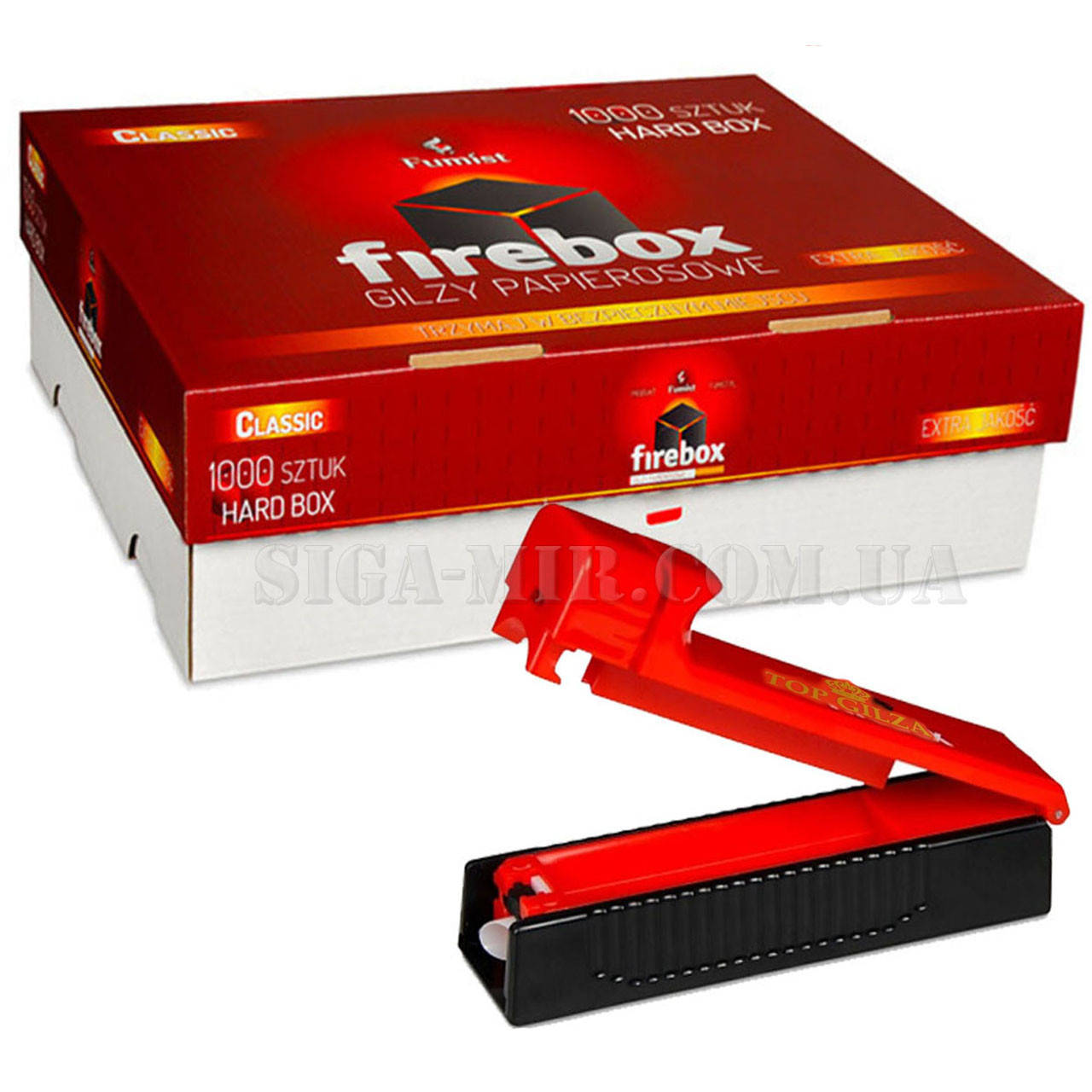 

Сигаретные гильзы FireBox 1000 штук + фирменная машинка для набивки гильз, сигарет