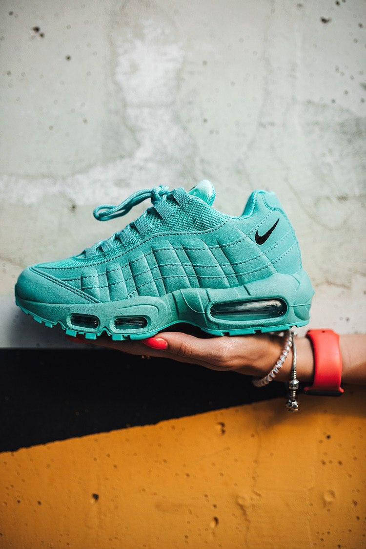 

Кроссовки Nike Air Max 95 Tiffany «black (черные) Logo», Черный