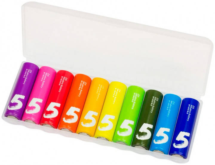 

Батарейки Xiaomi ZMi AA batteries 10 шт ZI5 Rainbow