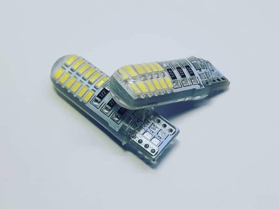 

Лампа T10(W5W)БЦ 12V LED 24х3014 white silicone-1