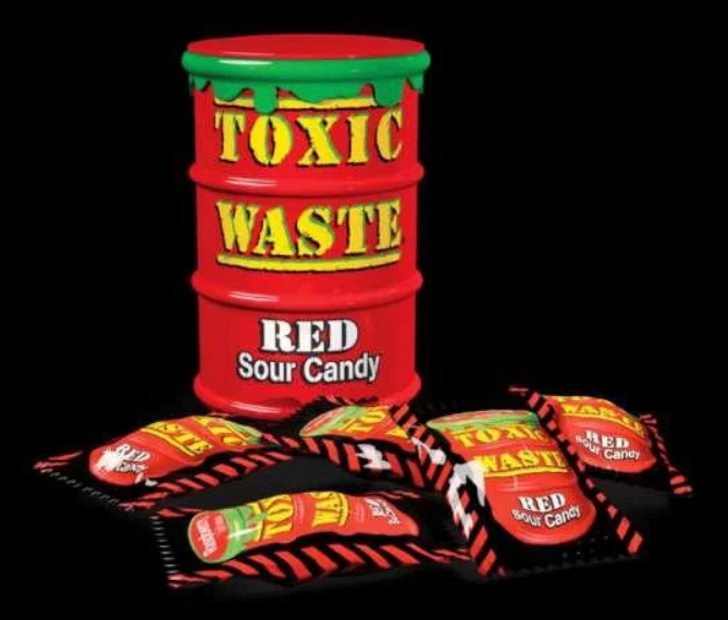 

Токсик Вейст. Очень кислые конфеты. Toxic Waste. 1 баночка