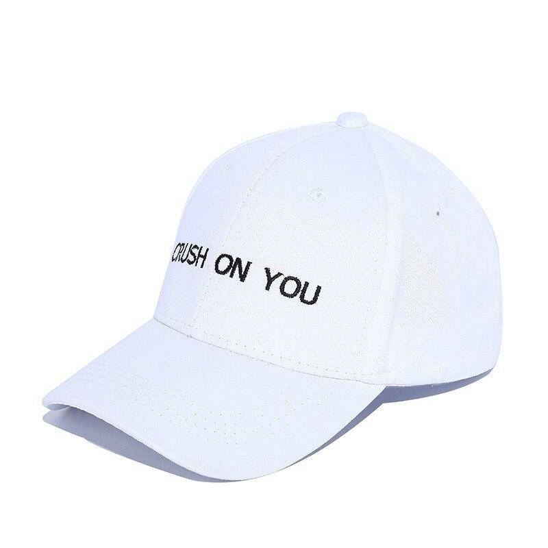 

Кепка Бейсболка Мужская Женская City-A с надписью Crush On You Белая, Белый
