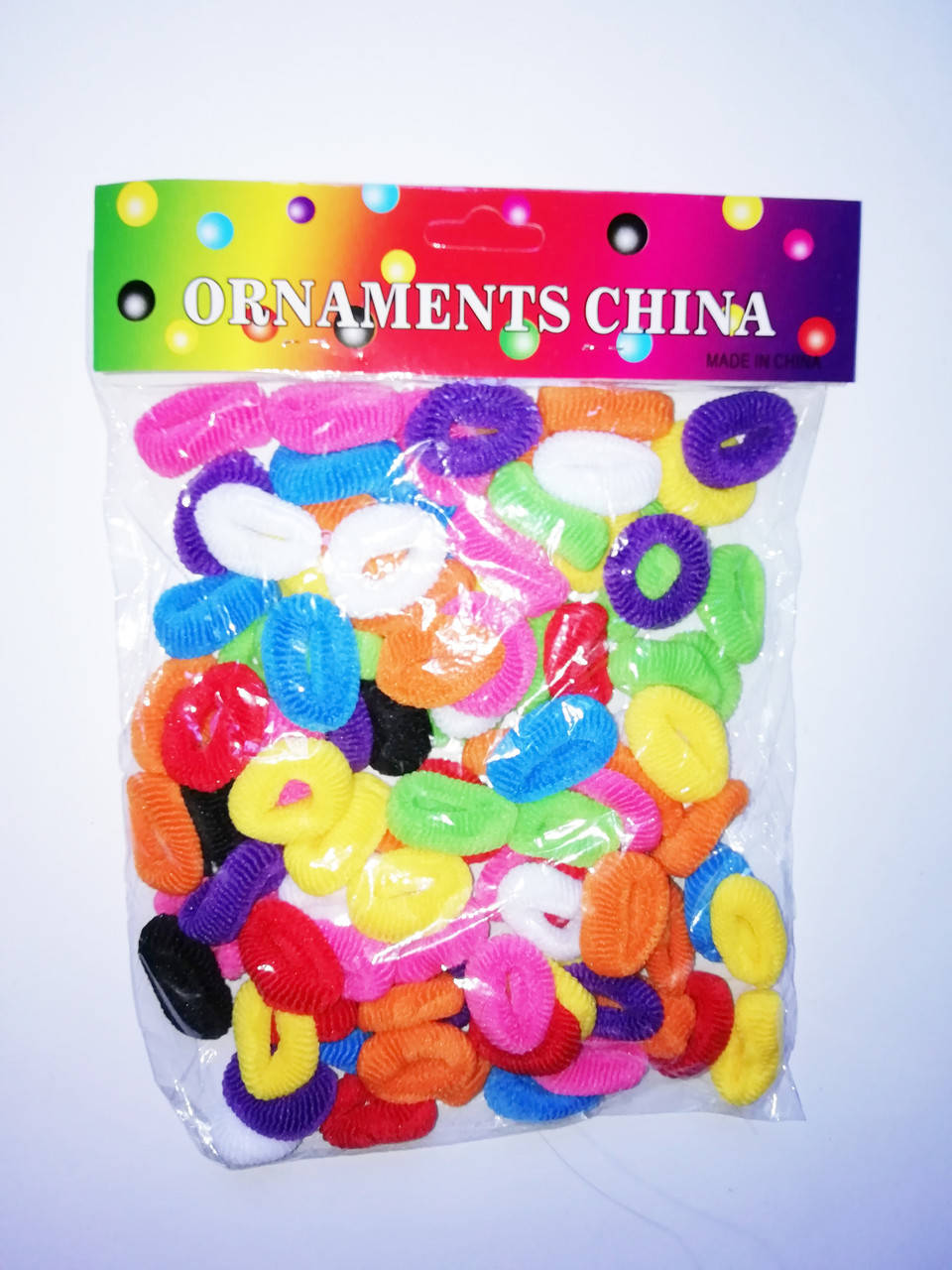 

Набор резинок для волос 100 шт 2,5 см, Разные цвета