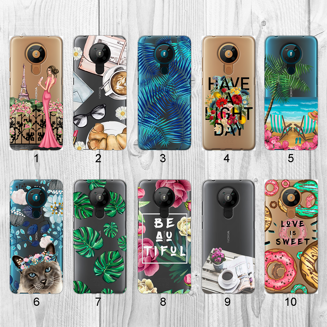 

Силиконовый чехол с рисунком для Nokia 5.3 (new collection)