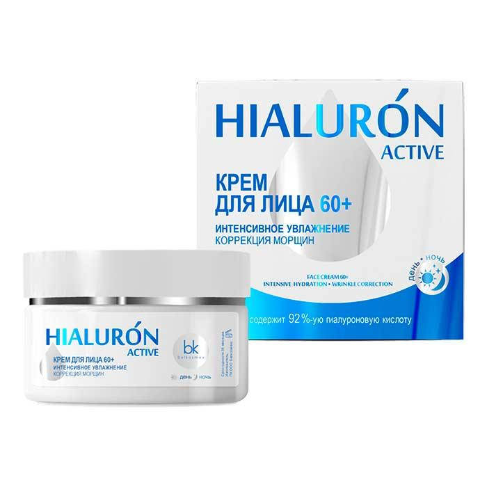 

Крем для лица 60+ интенсивное увлажнение коррекция морщин Hialuron Active Белкосмекс