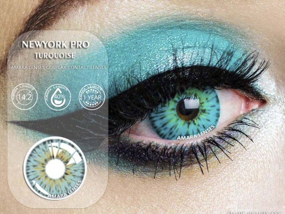 

Линзы цветные оригинальные 1 пара Голубой